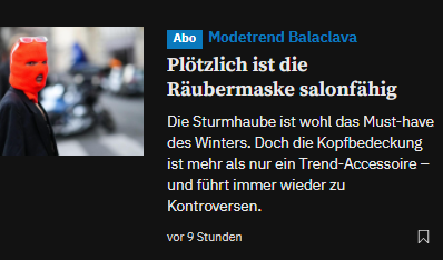Ein "Must have" des Winters laut Lisa Füllemann (alle Beitragsbilder: Bildschirmfotoausrisse des fraglichen Tage-Artikels von Füllemann)